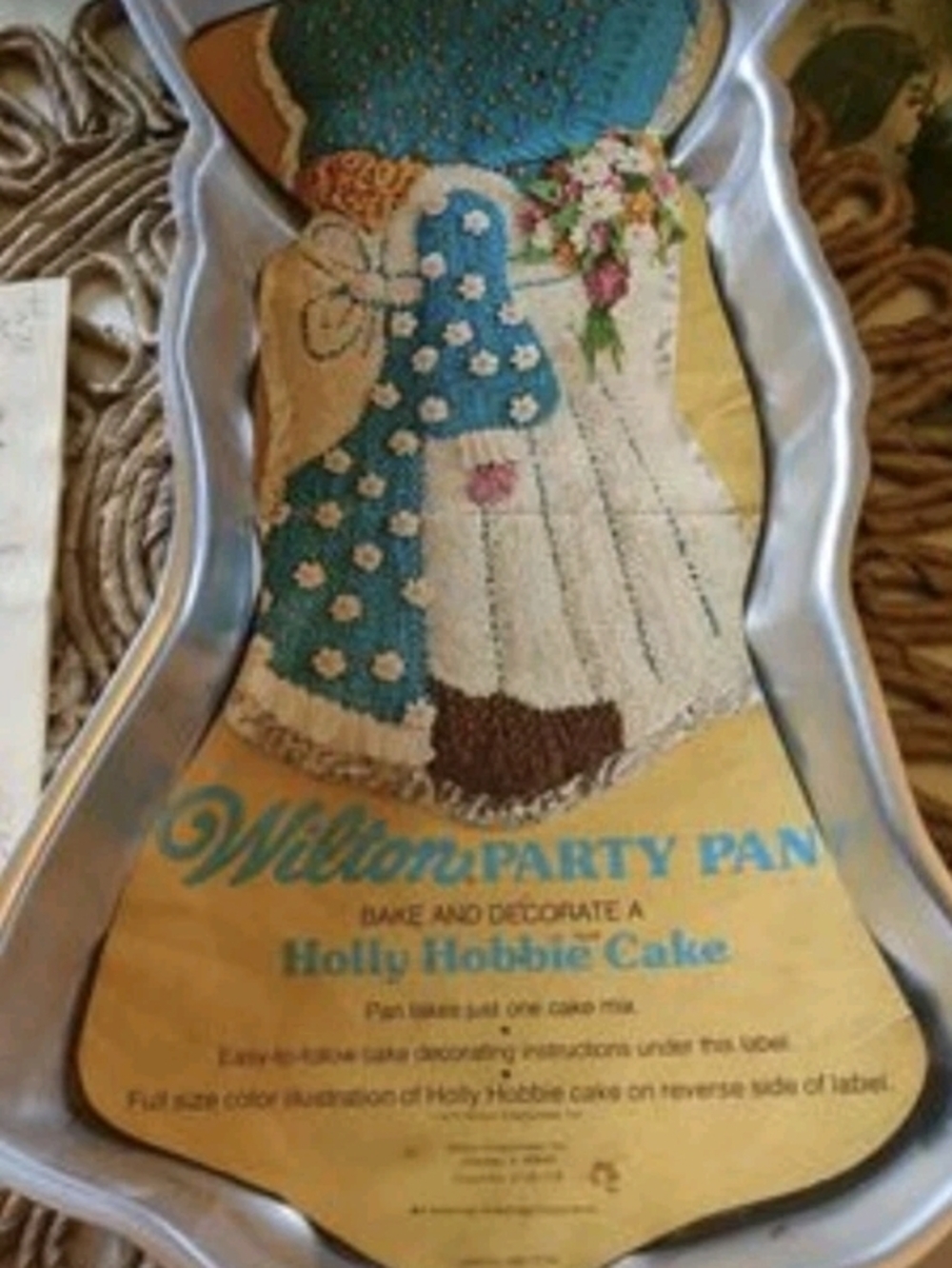 Wilton VINTAGE 1975 Hollie Hobbie Party Cake Pan W/Instructions